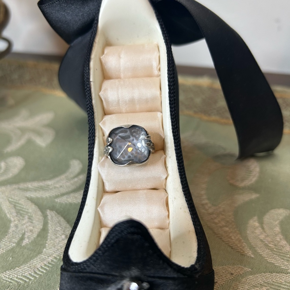 Silpada Glass Etched Ring